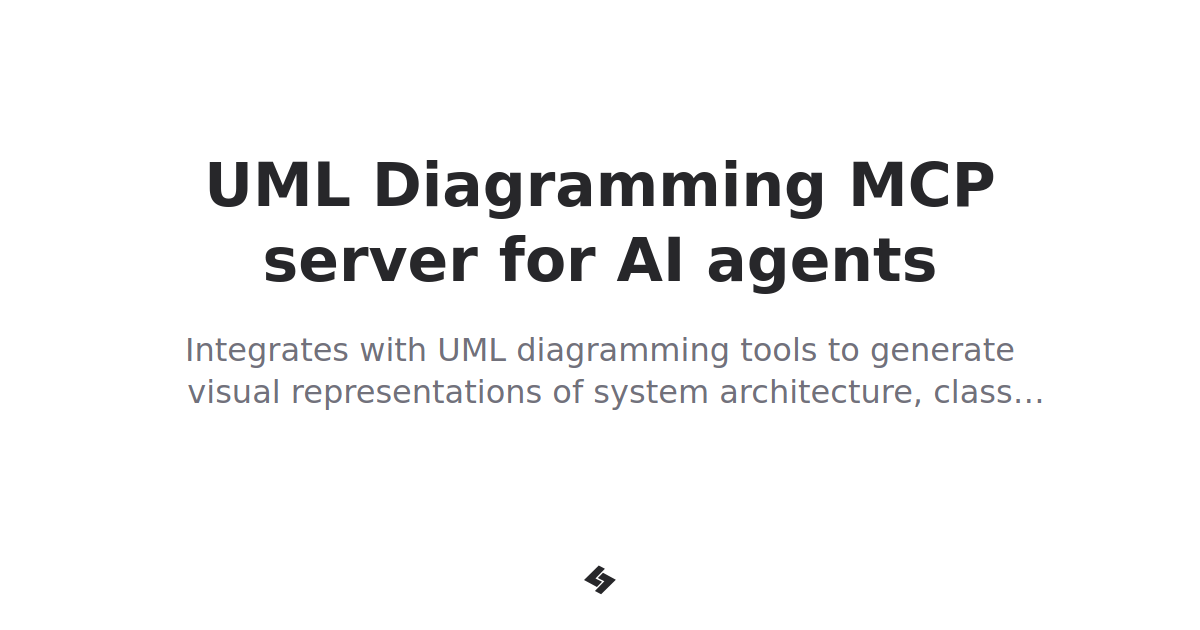 Uml diagramming mcp server for ai agents